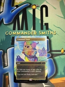 Command Tower - FURBY ✨ Borderless CONFETTI FOIL ✨ MTG NM (7067) Secret Lair - Picture 1 of 2