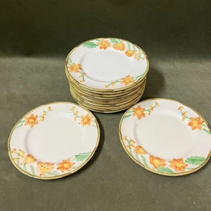 Vintage 1942 Delphinium Orange Luncheon/Salad Plate 9" by Metlox-Poppytrail CA - Picture 1 of 10