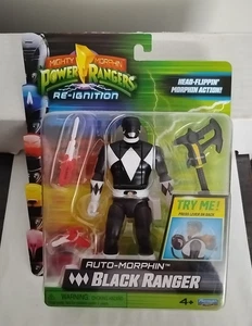 🔥 Power Rangers Re-Ignition BLACK RANGER 6" Action Figure Auto-Morphin NEW  - Picture 1 of 7
