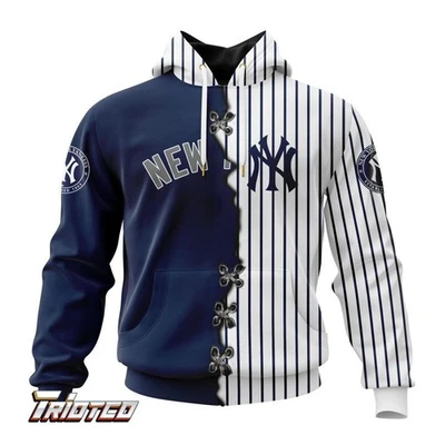 Sudadera con Capucha 3D del Equipo de Béisbol de Nueva York Yankees, Unisex Adultos S-5XL Foto 1 de 4