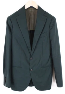 Suitsupply La Spalla Blazer Para Hombre UK36L Verde Oscuro Lana Cuello Clásico - Imagen 1 de 8