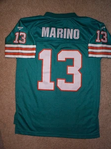 STITCHED/SEWN Miami Dolphins DAN MARINO nfl Jersey YOUTH KIDS BOYS (L-LARGE) - Picture 1 of 4