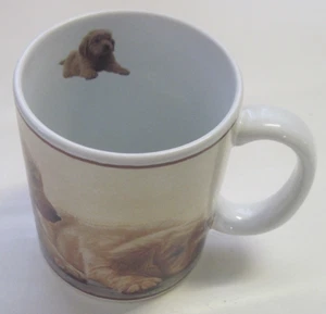 LANG And WISE - GOLDEN RETRIEVER PUPPIES Ceramic Mug Cup 1999 John Weiss - Picture 1 of 7