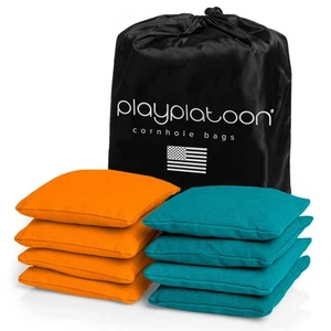 Juego de 8 - 4 bolsas de frijoles de cornhole resistentes a la intemperie - Imagen 1 de 7