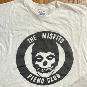 Vintage 90s The Misfits Shirt Size XL Fiend Club Band Tour Punk Hardcore Danzig - Picture 1 of 9