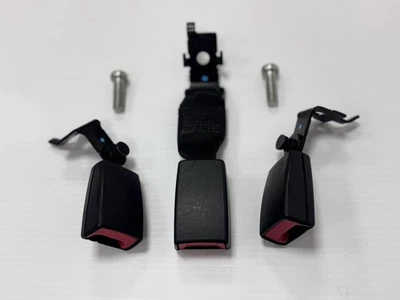 🚘 2007-2013 BMW E70 X5 X5M E71 X6 X6M cinturón de seguridad trasero hebilla pestillo 3 piezas OEM Foto 1 de 4