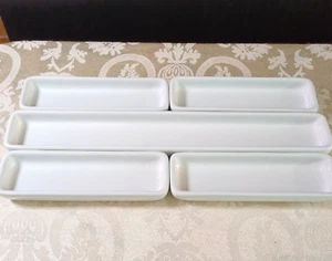 Pampered Chef 5 Pc White Simple Additions Hospitality Set Sushi Olives Crackers - Picture 1 of 3