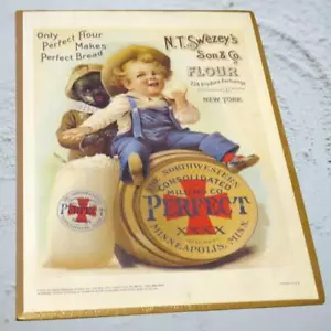 N.T. Swezey's Son & Co. Mehl Werbeschild Plakat 1976 Factory Sealed - Bild 1 von 3