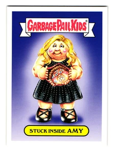Stuck Inside Amy 2016 Garbage Pail Kids Schumer Chris Fischer Parody Sticker - Picture 1 of 2