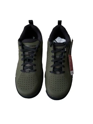 NUEVO Zapatos de Bicicleta de Montaña Bontrager Flatline para Hombres Talla 11 Gris Oliva/Negro Trek Nuevos en Caja Foto 1 de 4