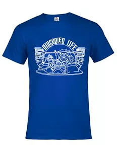 AIRCOOLED LIFE - TEE MOTORE RAFFREDDATO AD ARIA (BUG, BUS, GHIA, TYPE 3, DUNEBUGGY) - Foto 1 di 11