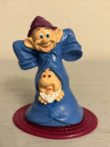 SNOW WHITE & THE SEVEN DWARFS DOPHEY & SNEEZY 3” ACTION FIGURE TOY (PRE-OWNED) Cover