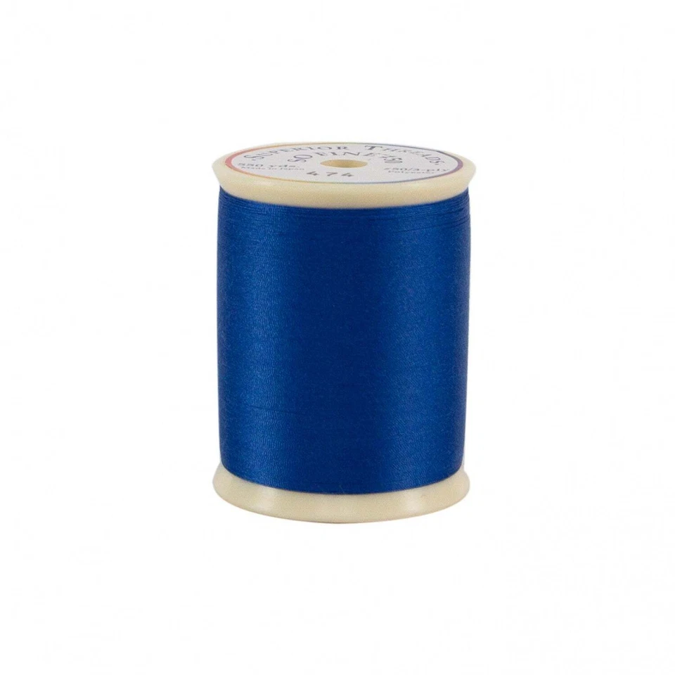 474 So Fine Polyester Thread 3-ply 50wt 550yds Billings Blue - Image 1 of 1