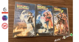 Back to the Future I, II, & III (VHS, 1985, 1989, 1990) Trilogy Box Set - Imagen 1 de 3