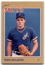 1988 Grand Slam Baseball Card Todd Welborn b Jackson Mets #16