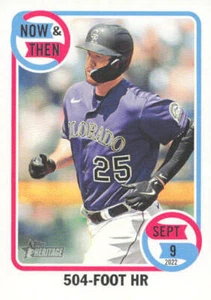 2023 Topps Heritage HN Baseball CJ Cron - 504 Foot HR #NT-11 Now & Then - Picture 1 of 2