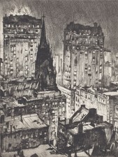 EARL HORTER DARK TOWER OLD ART PAINTING POSTER PRINT BB5201A