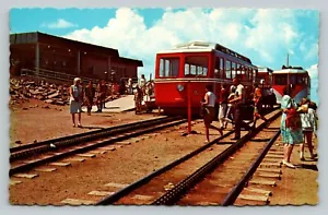 Postkarte CO gestrafftes Dieselzahnrad Mittelschiene Zug Gipfel Hechte Peak People - Bild 1 von 2
