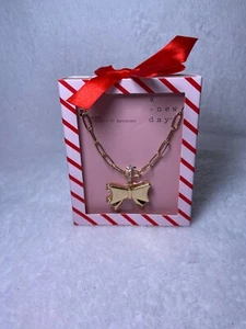 Target A New Day Gold Bow Pendant Necklace with Gift Packaging - Picture 1 of 5