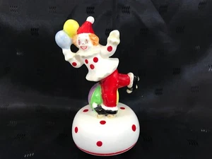 Caja de música de payaso de porcelana pintada a mano Lefton China GEO Z LEFTON HH05309 de colección - Imagen 1 de 9