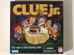 Vintage 2005 CLUE Jr. The CASE of the MISSING CAKE Board GAME! Brand NEW Sealed! - Imagen 1 de 4