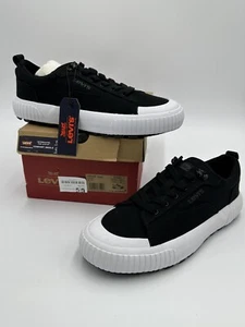 Levis Women's Emma Sneakers Low-Top Platform Shoes Black -Size 7.5 👀 Pics - Picture 1 of 15
