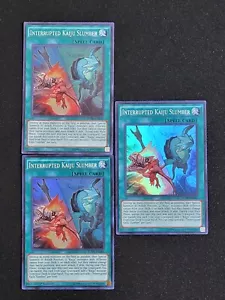 YuGiOh 1 x 1a Edizione 2 x Illimitato Interrotto Kaiju Sonno BOSH-EN089 Super LP - Foto 1 di 14