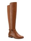 Style & Company Womens Tan Brown Buckled Wide Calf Kimmball Riding Boot 7.5 M Wc