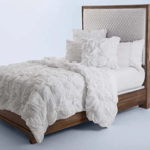 AICO Furniture - Savanna 6 Piece King Comforter Set"White - BCS-KS06-SAVNA-WHT - Picture 1 of 12