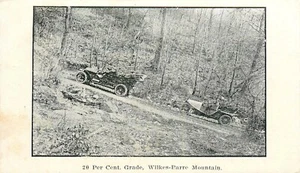 ANTIKER AUTO BERGSTEIGERWETTBEWERB, WILKES-BARRE PA, VINTAGE POSTKARTE (AA18) - Bild 1 von 2