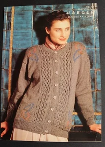Vintage Jaeger Lady's Cable Cardigan Knitting Pattern 34-42" Bust DK 5972 - Picture 1 of 4
