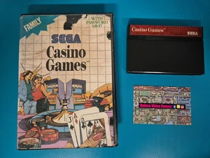SEGA MASTER SYSTEM : Casino Games - Picture 1 of 2