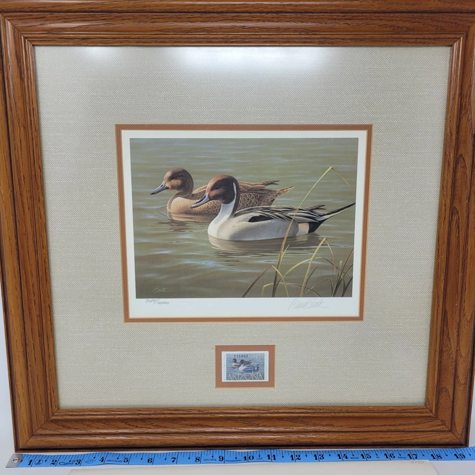 1987 Arizona Waterfowl Duck Stamp Print First of State Lim Edit Hand Signed - Image 1 of 4