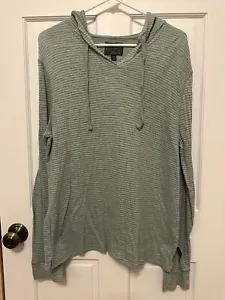Lucky Brand Shirt Damen groß gestreift mit Kapuze leicht - Bild 1 von 3