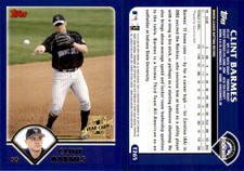 Clint Barmes 2003 Topps Traded & Rookies #T265 Card *AutographDen*