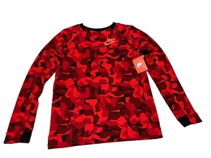 Nike Tech Fleece Pullover Sudadera Niños XL (18/20) Rojo Camuflaje 828722 657 - Imagen 1 de 6