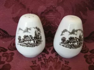 Myott Royal Mail Staffordshire England Salt and Pepper Shaker Set - Very Nice! - Picture 1 of 1