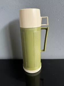 Vintage THERMOS Isolierflasche - Füller 22F Stopfen 722 Becher 22A63 Retro Grün - Bild 1 von 6