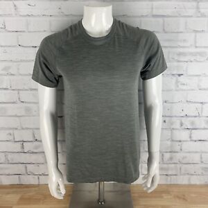 Lululemon Time To Get Dirty Get Outside Get Sweaty Men's Gray Shirt Size Small