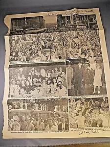 1945 Washington DC Evening Star Periódico Soldados en el extranjero Segunda Guerra Mundial Fotos Artículos - Imagen 1 de 3
