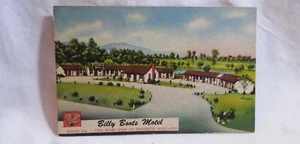 Postal publicitaria vintage Billy Boots Motel Frederick Maryland sin usar. - Imagen 1 de 2