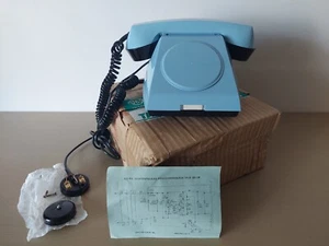 Telefono blu sovietico TA 68 in confezione autentica. Condizioni ottime. URSS - Foto 1 di 18