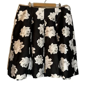 Lane Bryant Womens Size 24W Black & White Floral Skirt 100% Polyester Skirt - Picture 1 of 12