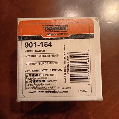 Interruptor de espejo retrovisor eléctrico Dorman 901-164 para modelos seleccionados de Ford Lincoln Mercury 05-19 Foto 1 de 4