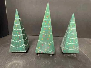 Wooden Folk Art Christmas Trees - Picture 1 of 2