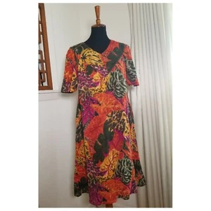 Funky And Bright Tropical Kaftan Style Dress - Bild 1 von 3