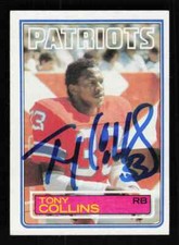 Tony Collins Topps Football card Auto! You Pick! *PWE*