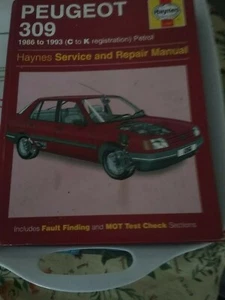 Haynes Owners Workshop Manual - Peugeot 309 1986 - 1989 Petrol (Very Good) - Picture 1 of 1