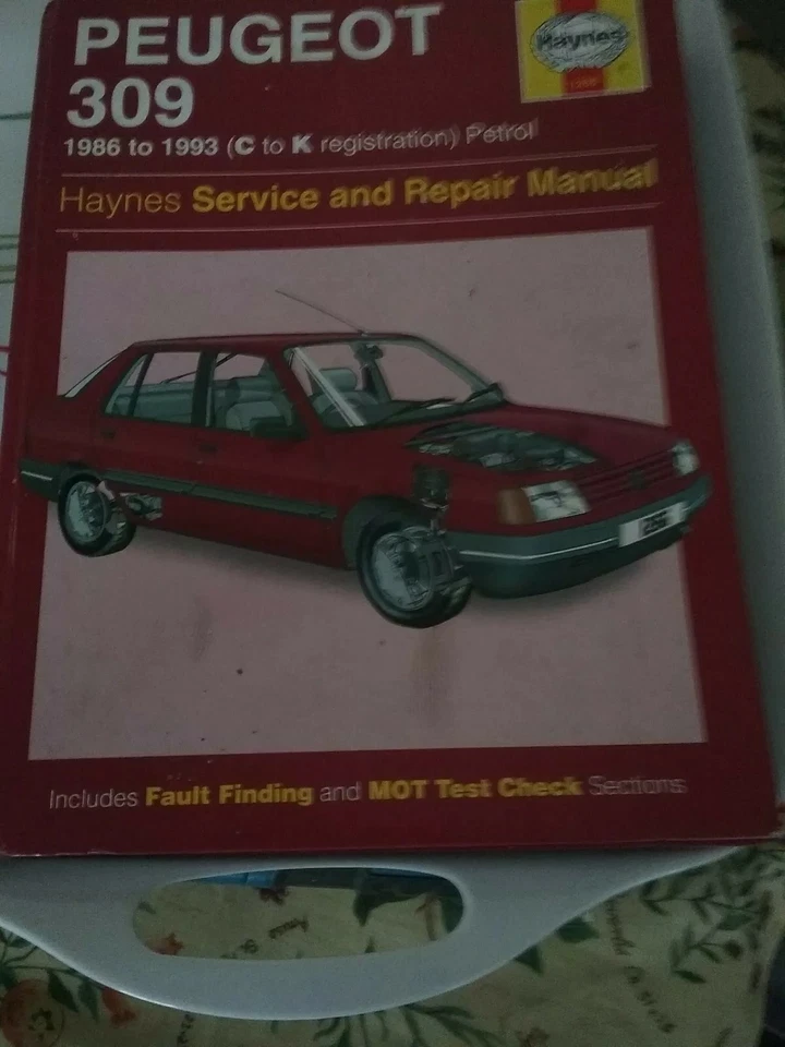 Haynes Owners Workshop Manual - Peugeot 309  1986 - 1989  Petrol (Very Good) - Image 1 of 1