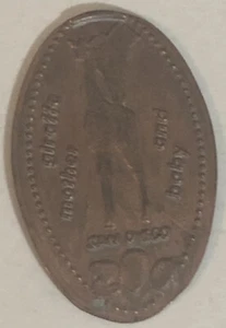 San Diego Zoo Pressed Elongated Penny California Giraffe PP1 - Picture 1 of 2